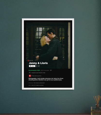 Affiche personnalisée format série