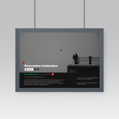 Affiche personnalisée imprimée format film