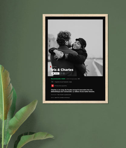 Affiche personnalisée format série
